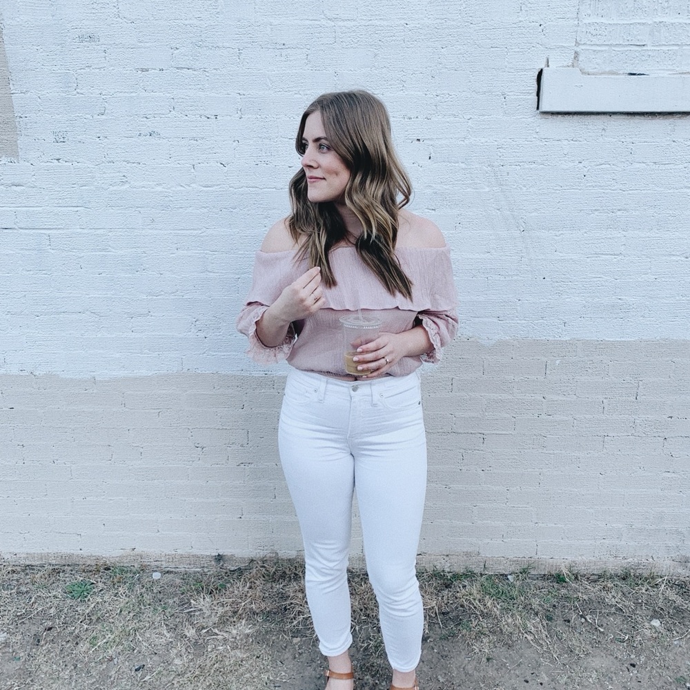 Morning Lavender crop lace top